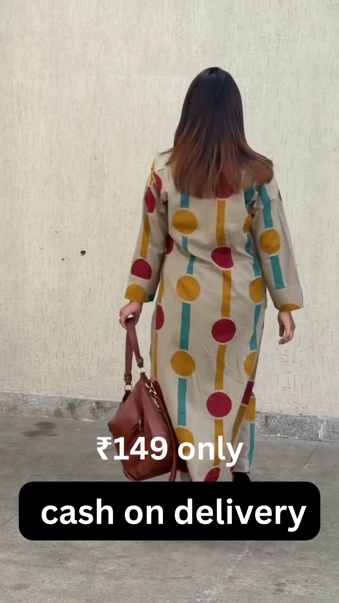 Trendy Geometric Printed Long Kurti – Stylish Everyday Ethnic Wear