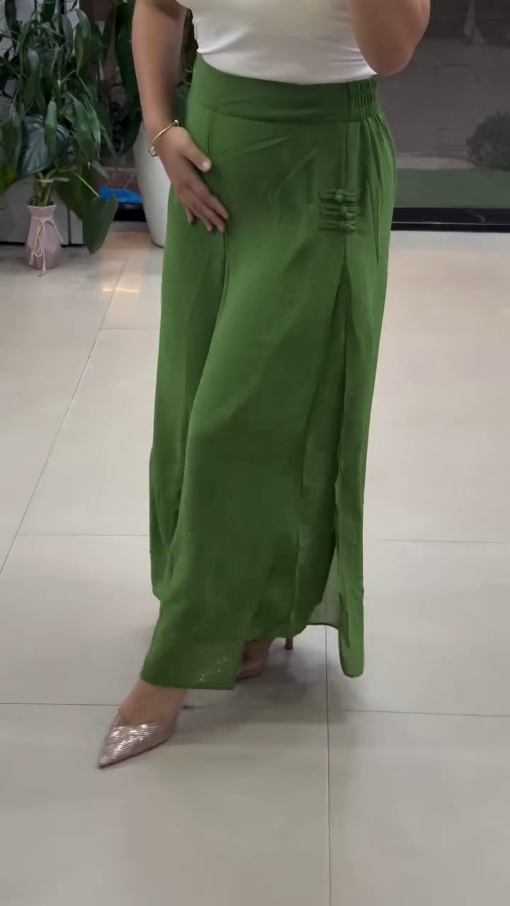 Elegant Maroon Flared Palazzo Pants – Stylish Statement Bottom Wear