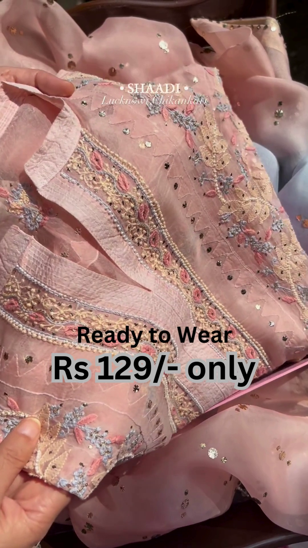 Elegant Lucknowi Chikankari Kurti – Ready to Wear Ethnic Beauty ✨