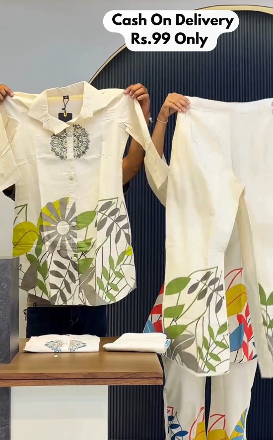 Stylish Floral Co-Ord Set for Everyday Comfort – Only ₹99 Cash on Delivery 🌿