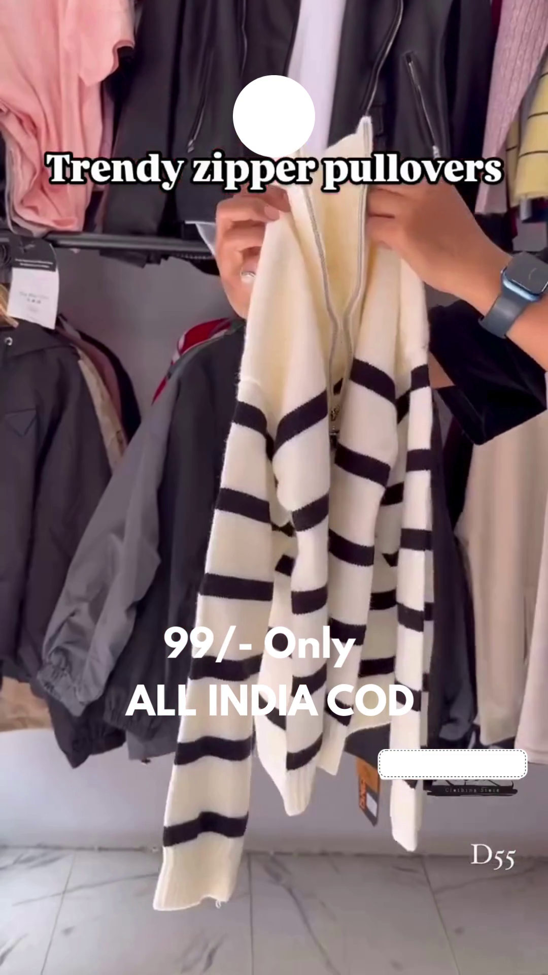 Trendy Pink Striped Zipper Pullover – Stylish, Cozy & Budget Friendly