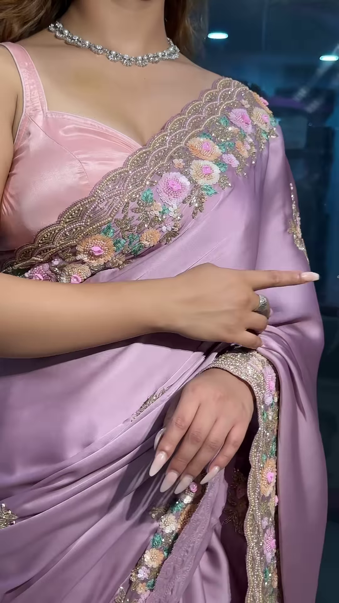 Elegant Pink Designer Saree – Graceful Ethnic Fashion for Special Occasions