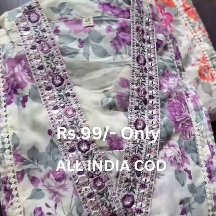 Floral Printed Kurta Set with Elegant Ethnic Touch