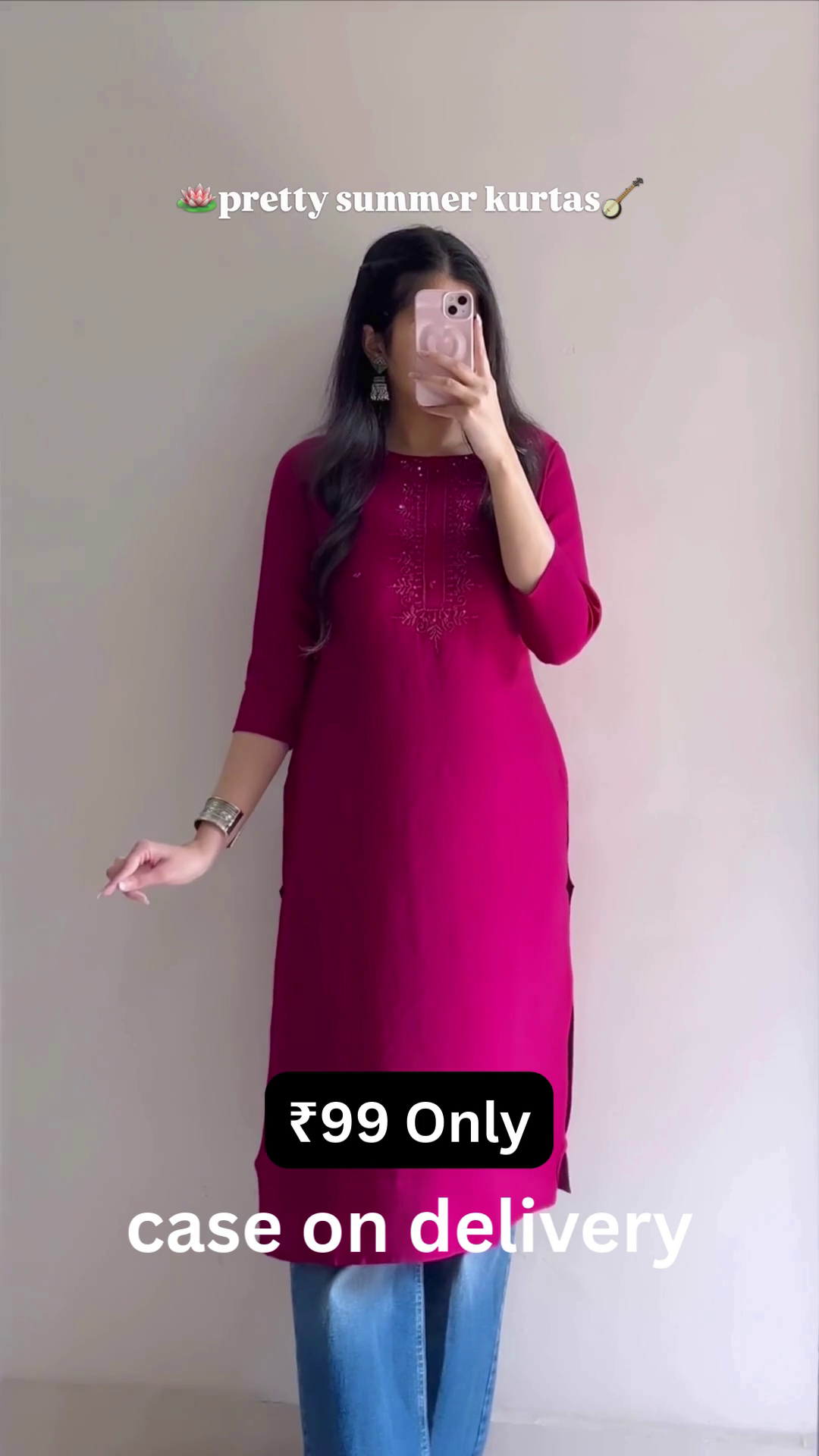 Minimal Printed Kurta – Simple & Elegant Summer Wear