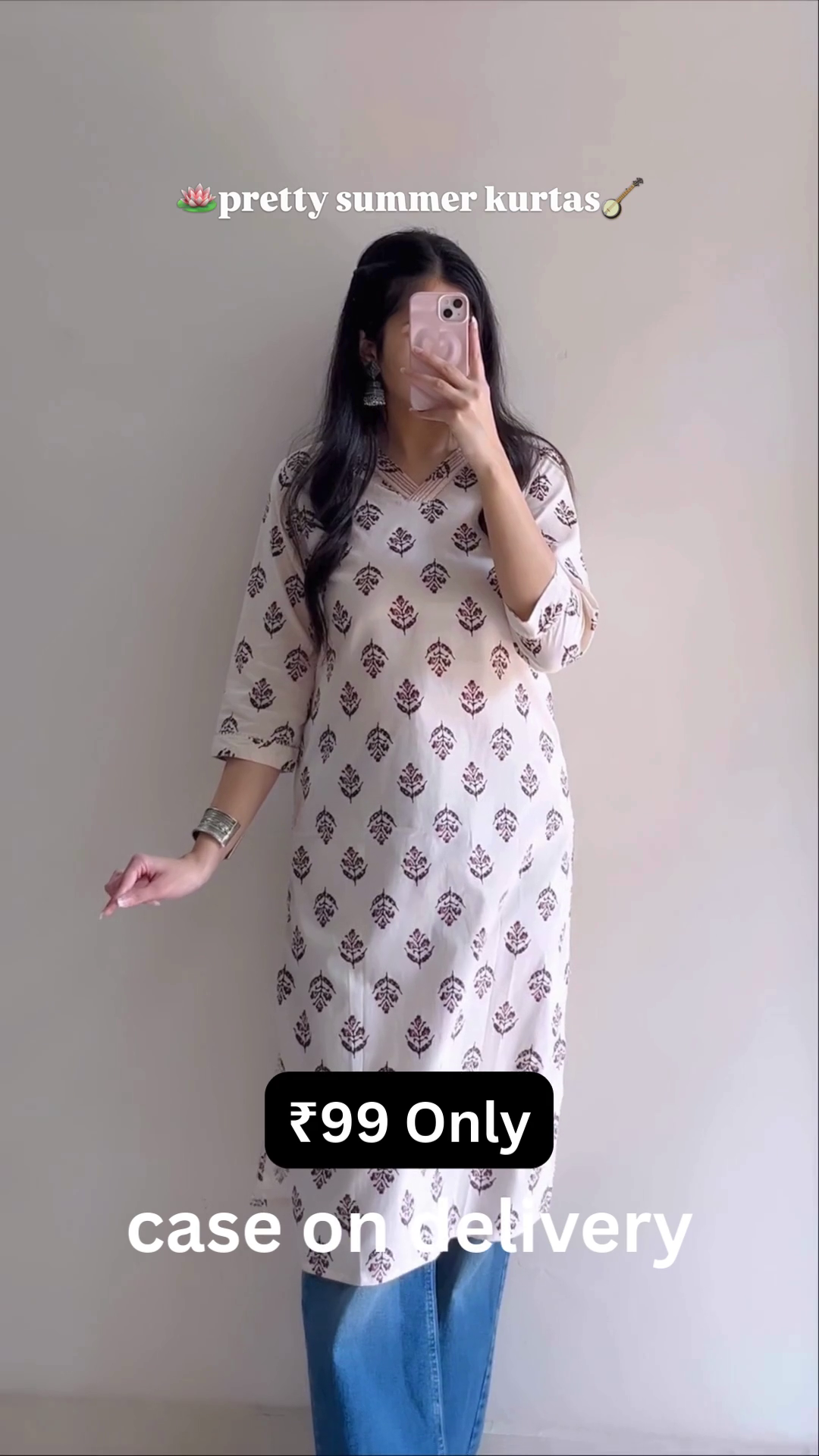 Minimal Printed Kurta – Simple & Elegant Summer Wear