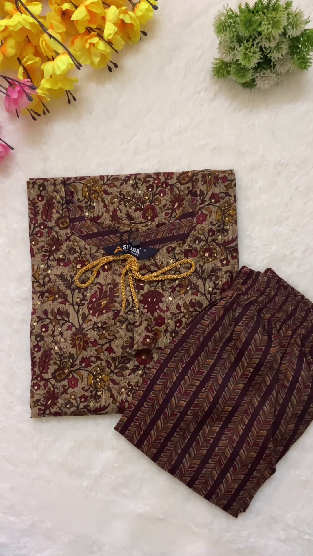 🌿 Elegant Green Printed Kurta Set – Traditional Style with Modern Grace