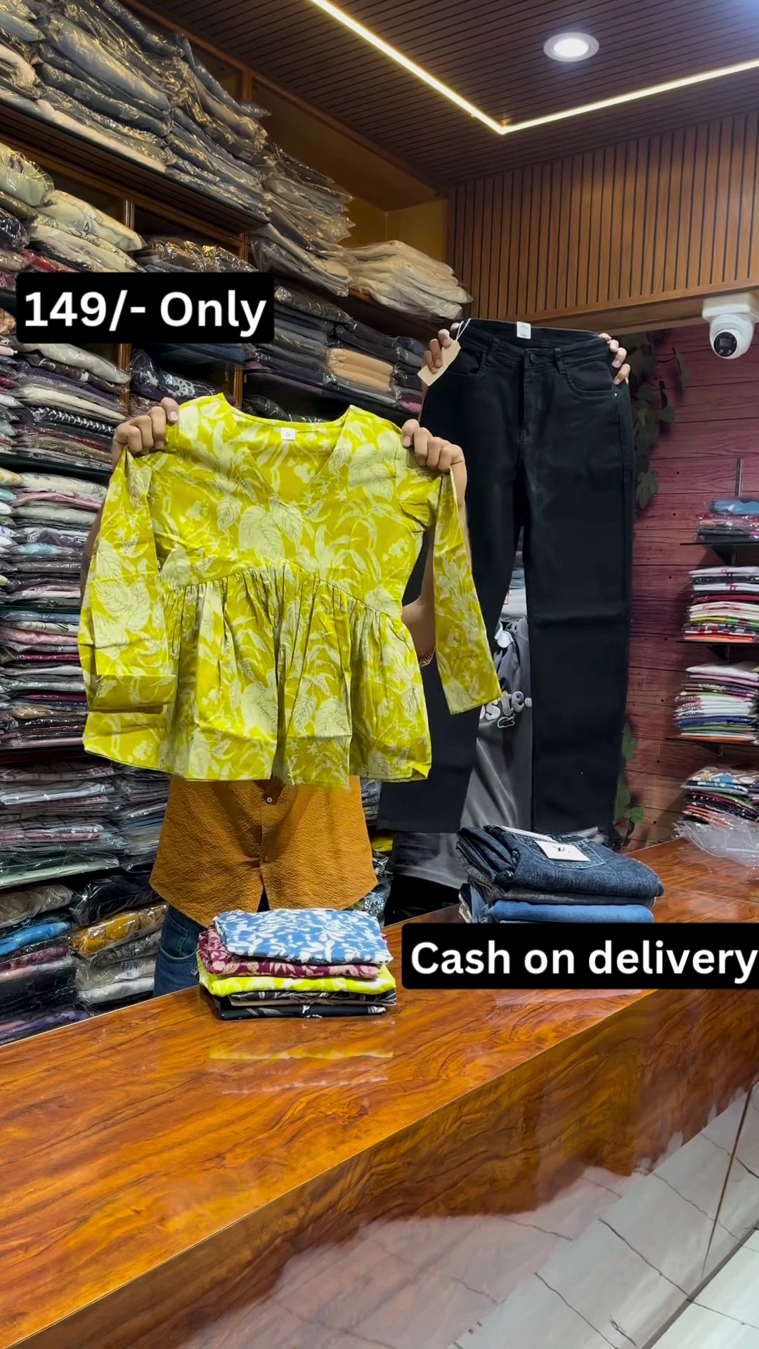 Stylish Black Floral Top with White Jeans