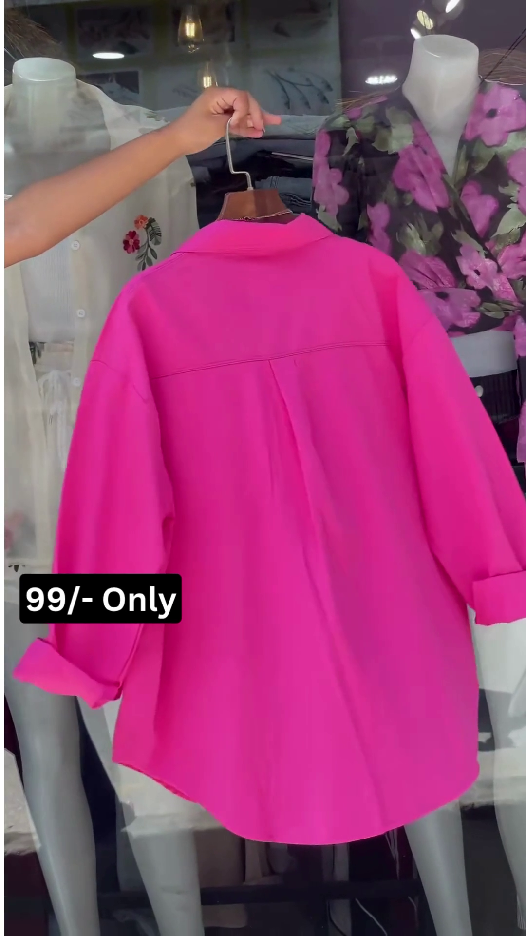 Bold Pink Casual Shirt Set