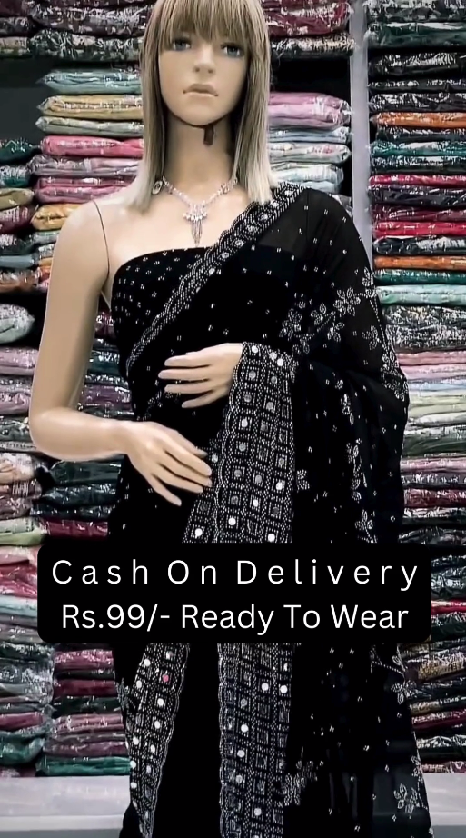 Ready To Wear Designer Saree – ₹99