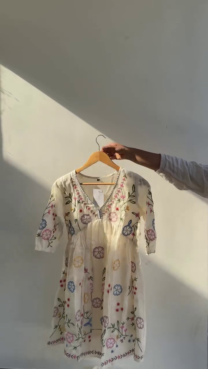 Trendy Boho Embroidered Dress
