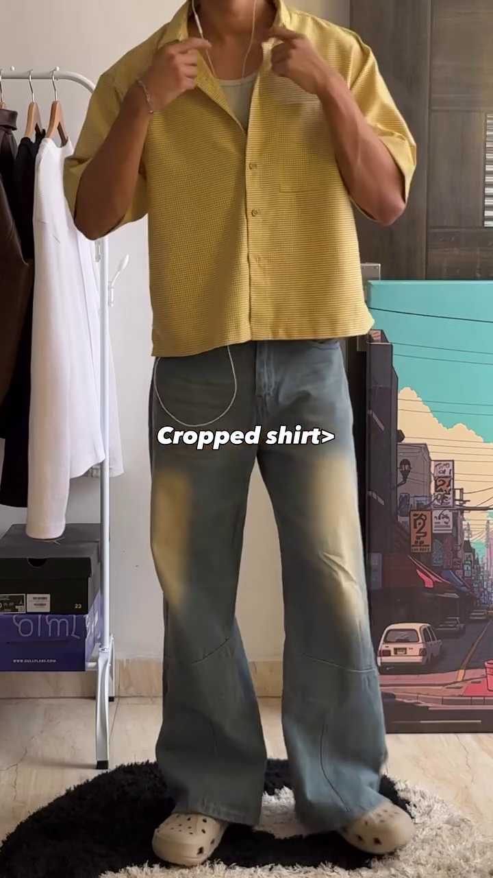 Stylish Cropped Casual Shirt