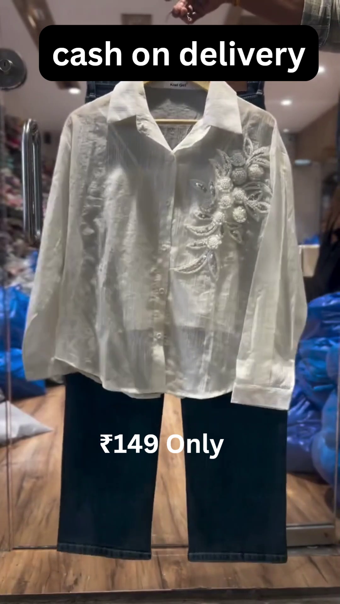 Premium Floral Shirt Denim Combo