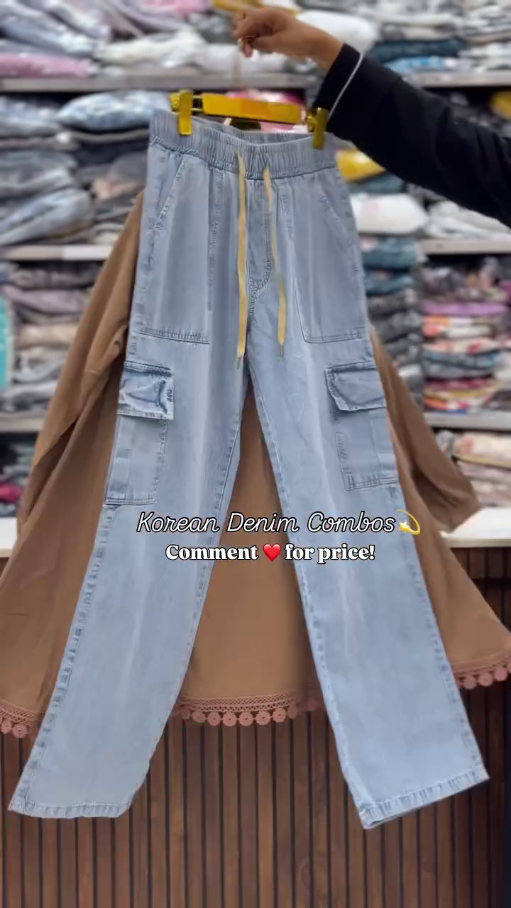 Trendy Korean Denim Co-ord Combo