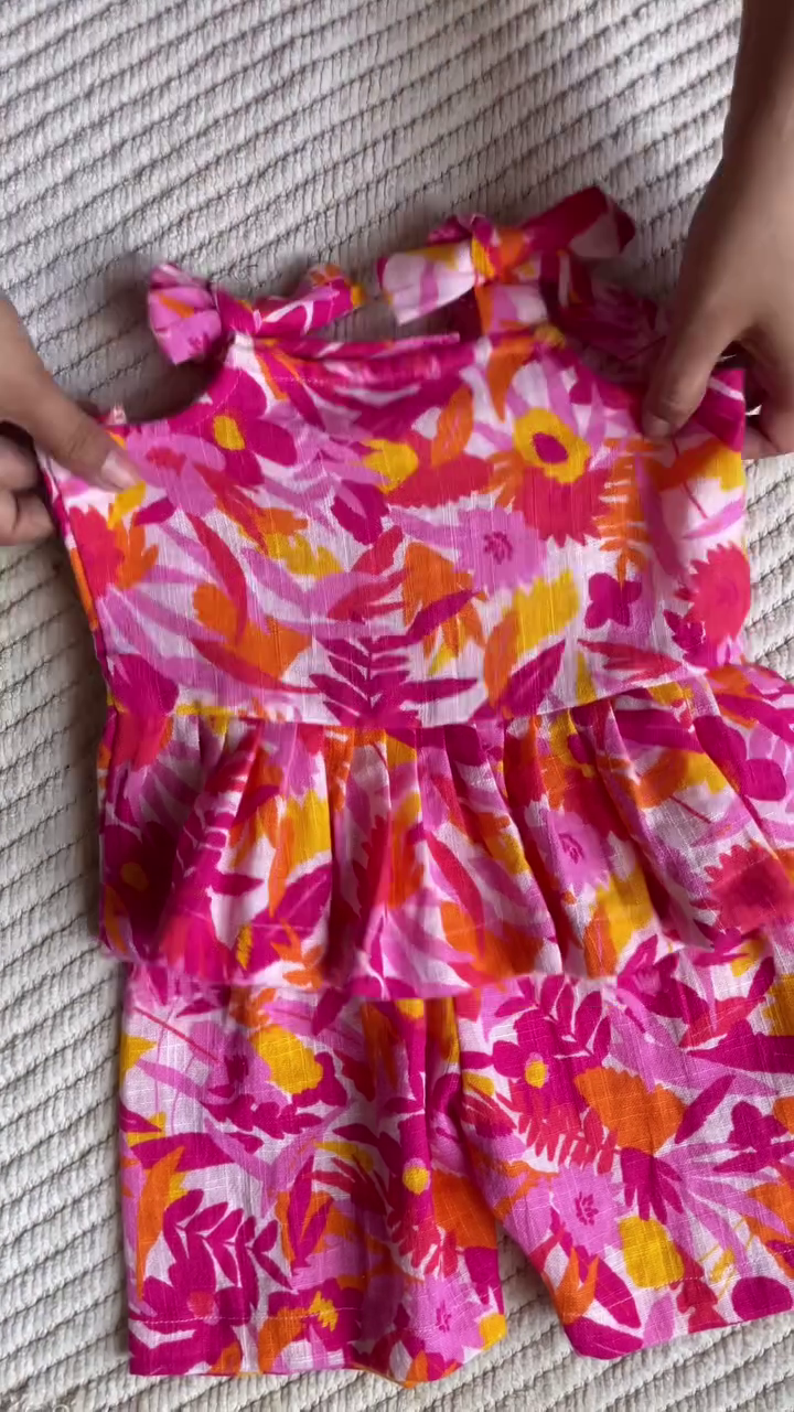 Cute Floral Kids Co-Ord