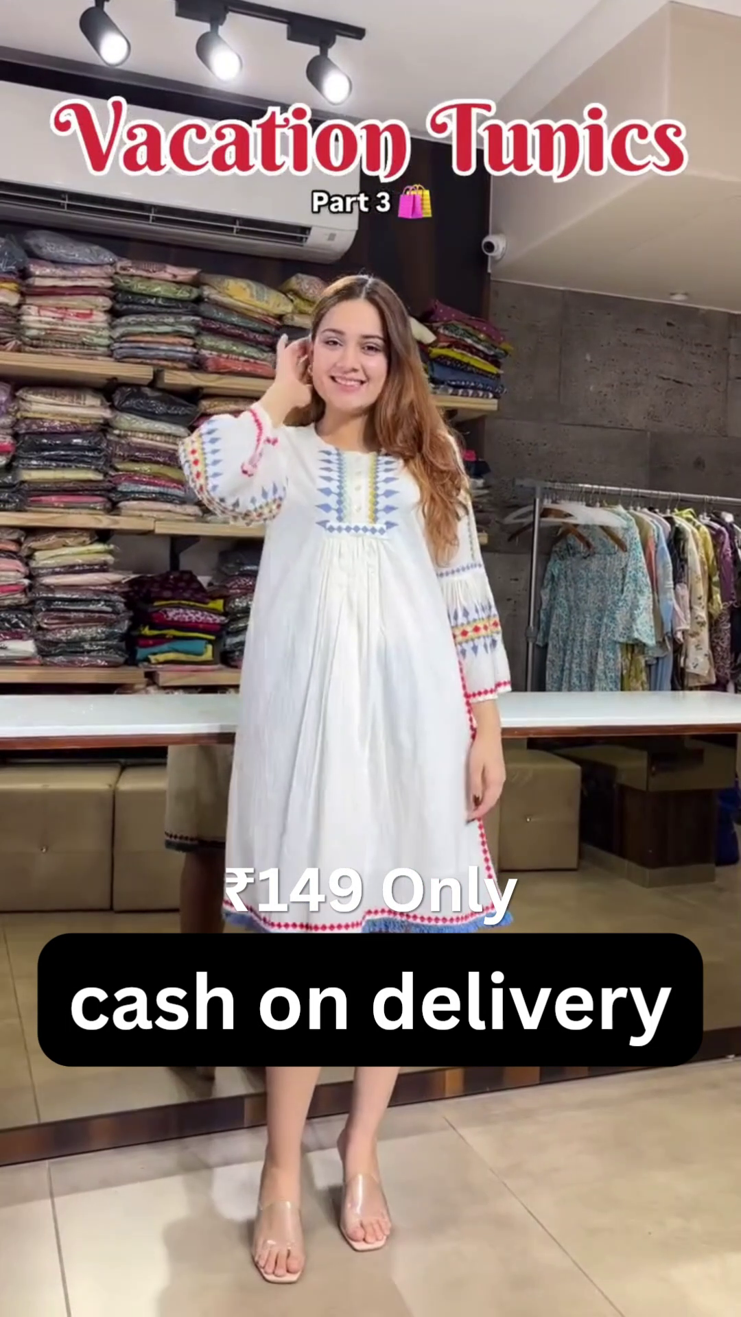 Trendy Vacation Tunic Dress