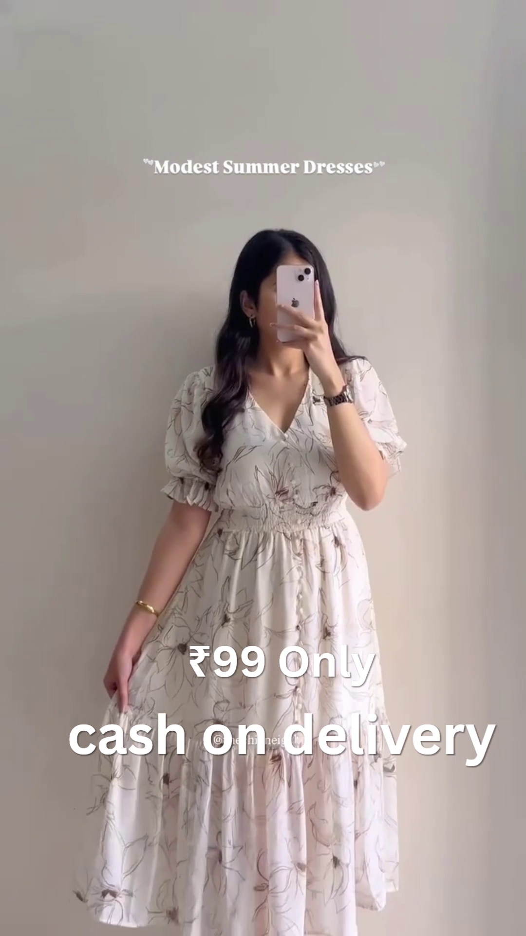 Elegant Floral Summer Dress