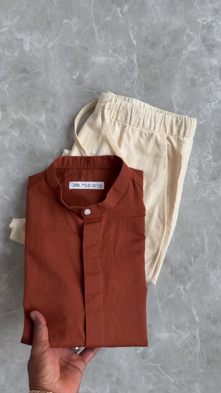 Stylish Ethnic Shirt & Trouser Combo For Men