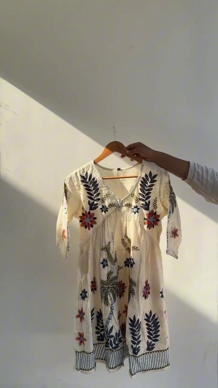 Elegant Boho Embroidered Designer Dress