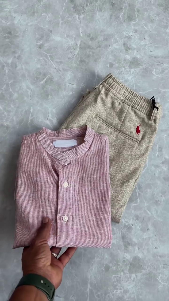 Elegant Men’s Linen Co-Ord Set