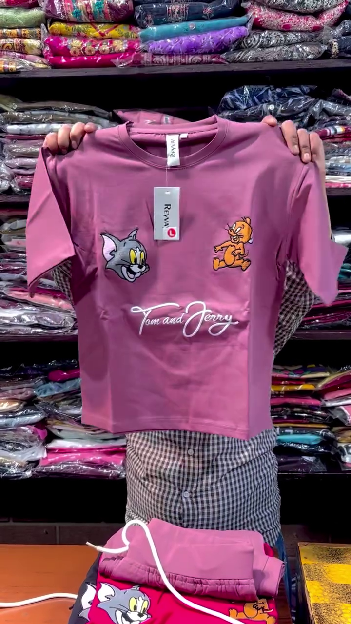 Trendy Tom & Jerry Oversized T-Shirt