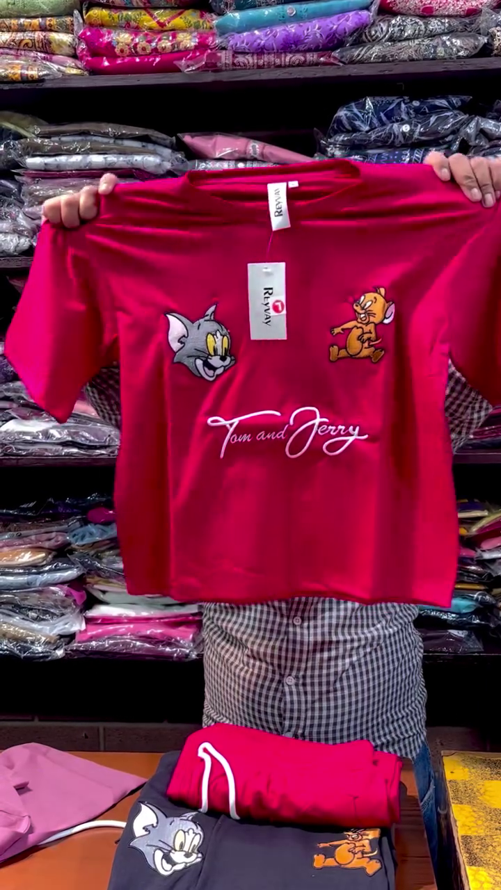 Trendy Tom & Jerry Oversized T-Shirt