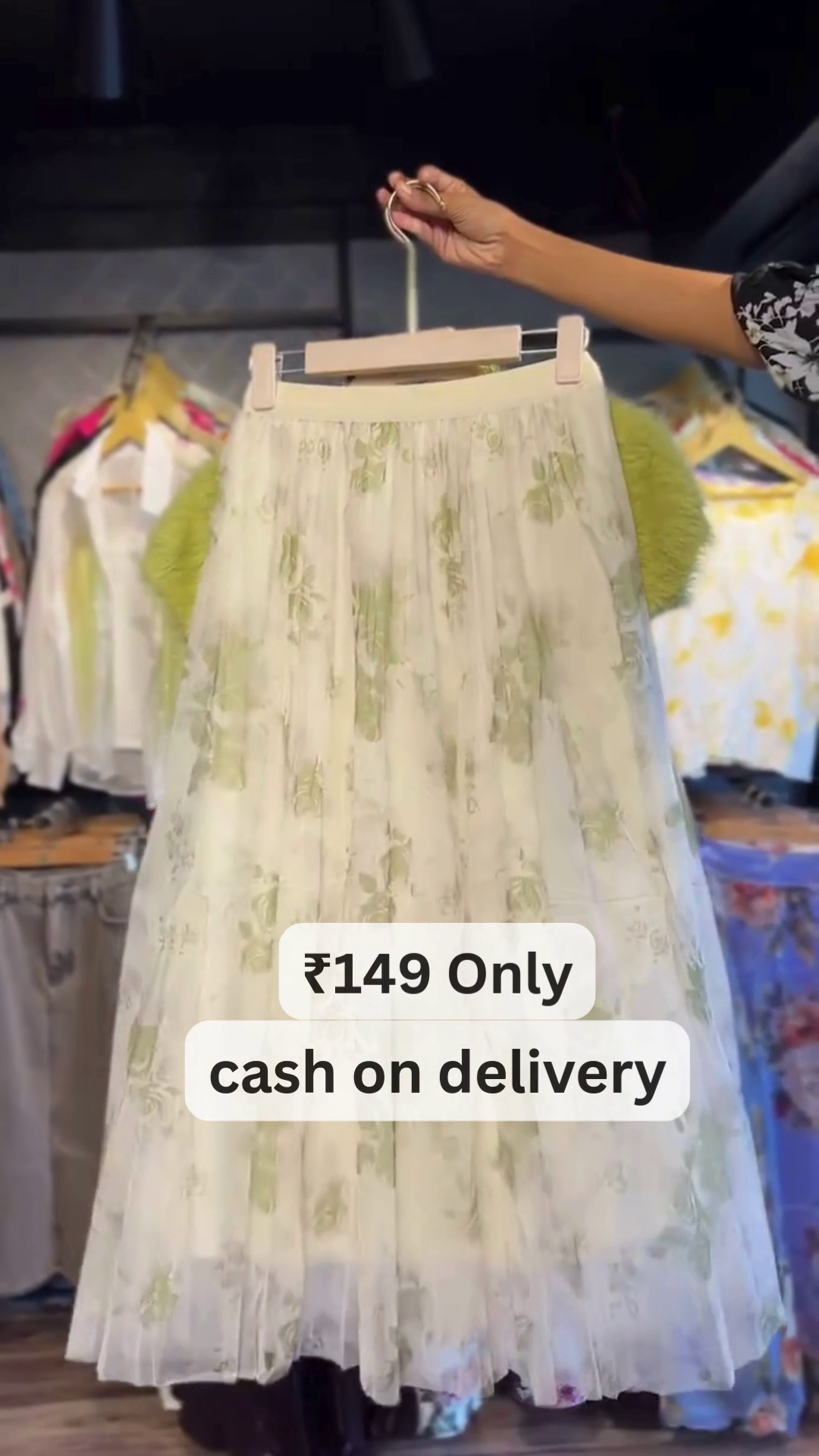 Luxury Floral Embroidered Organza Saree