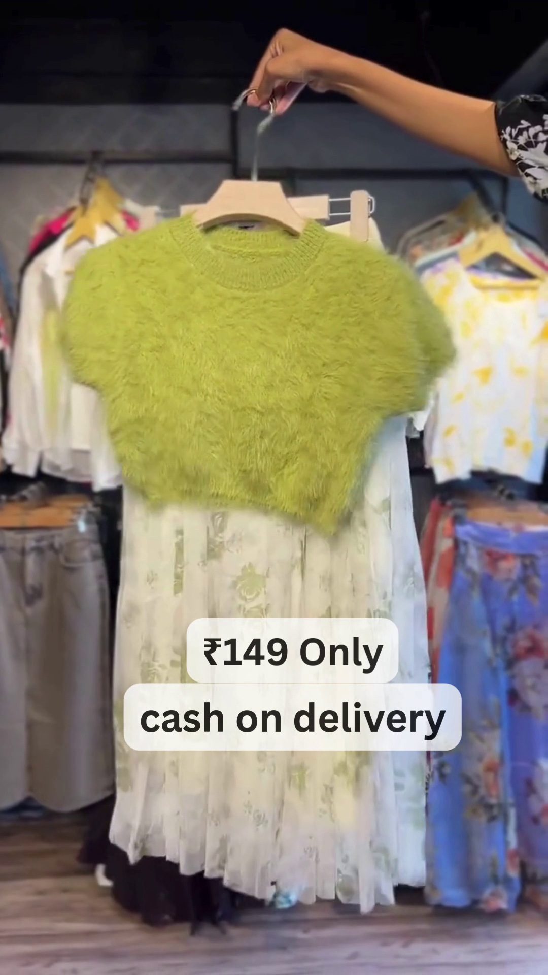 Luxury Floral Embroidered Organza Saree