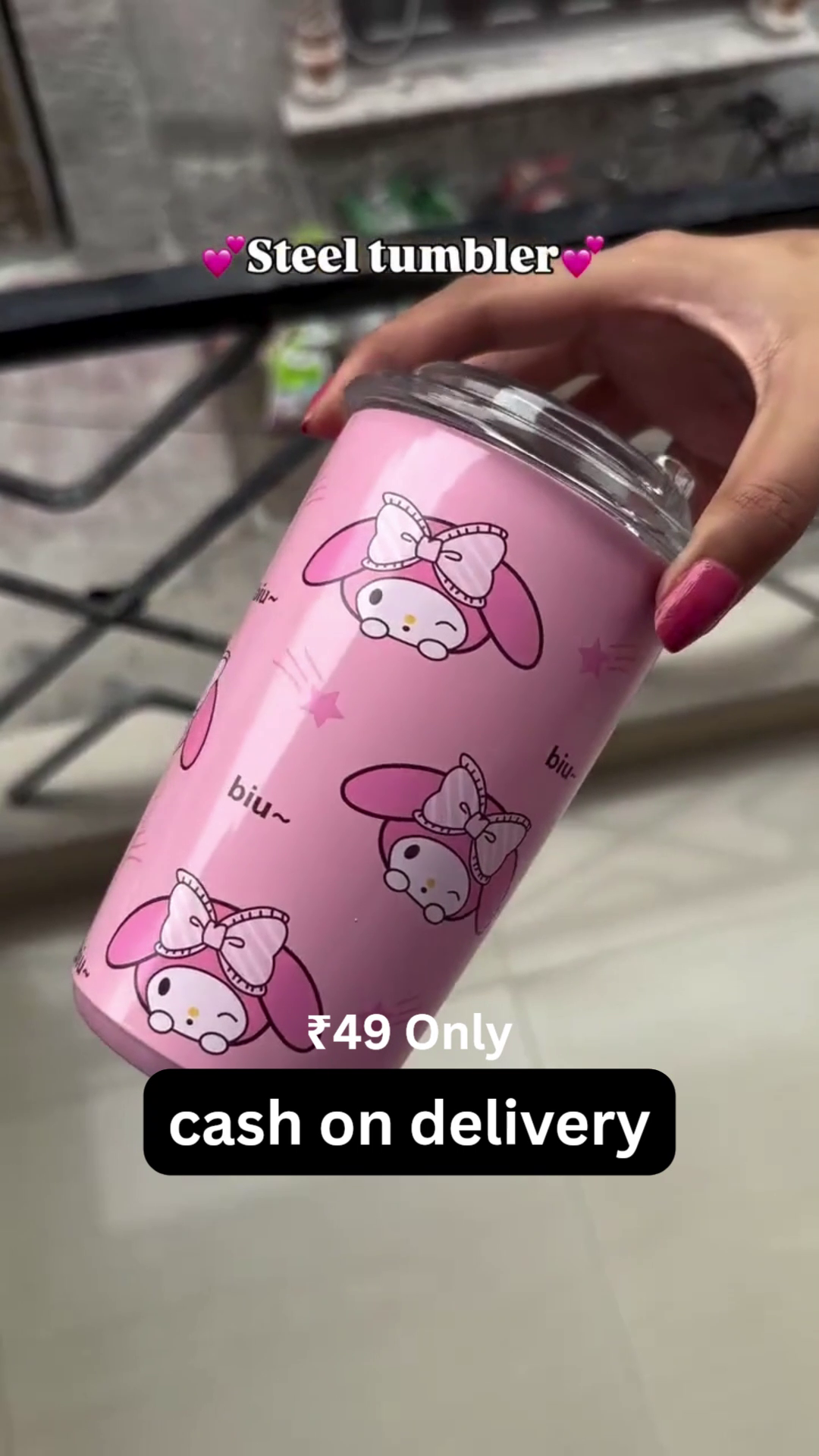 🌸 My Melody Steel Tumbler – Cute, Trendy & Functional