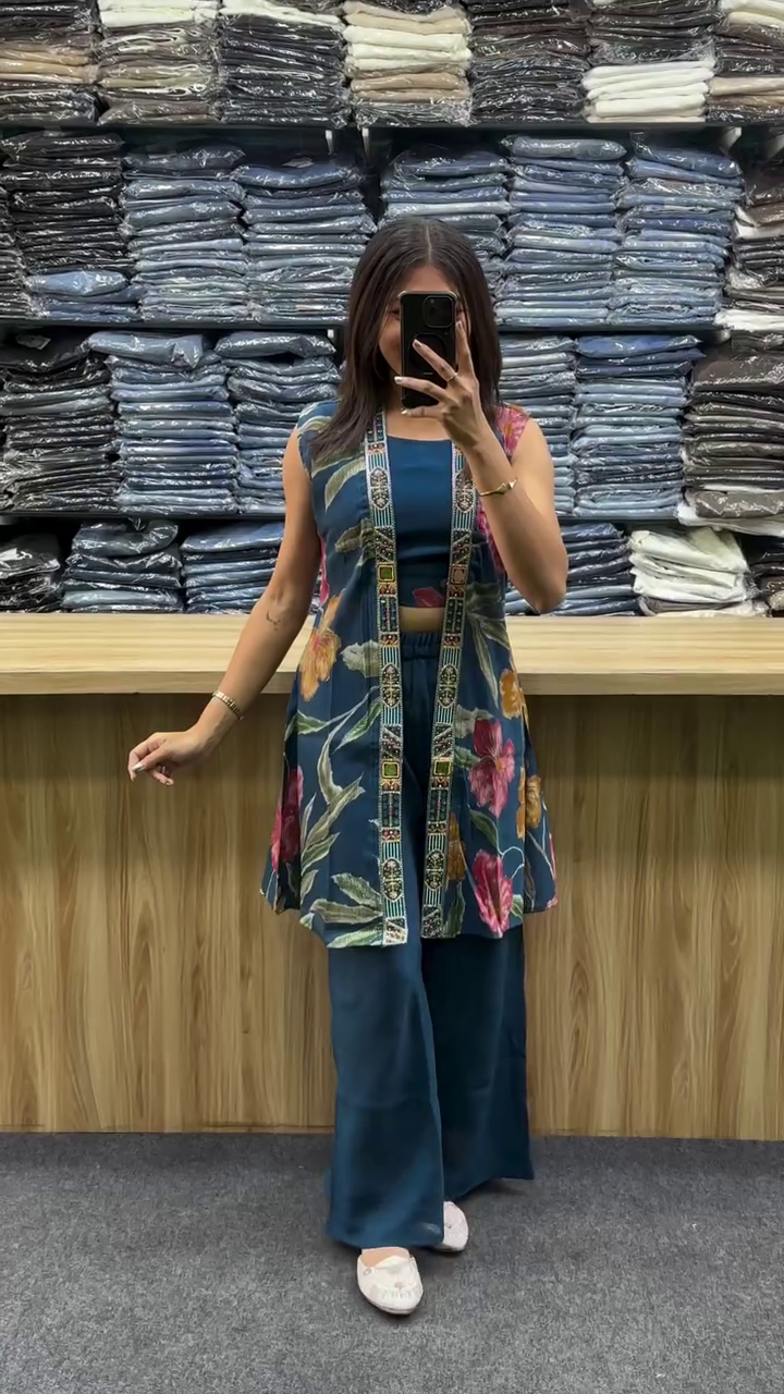 🌺 Premium Floral Co-Ord Set – Elegant Everyday Fashion