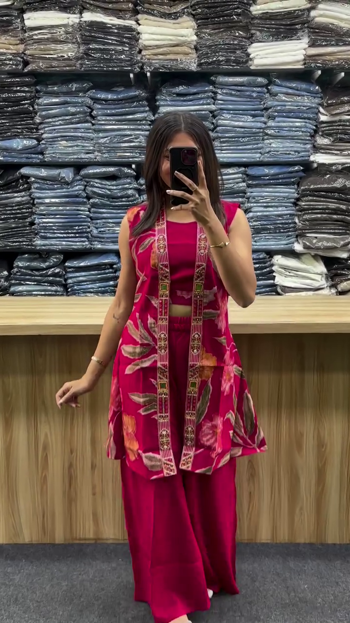 🌺 Premium Floral Co-Ord Set – Elegant Everyday Fashion