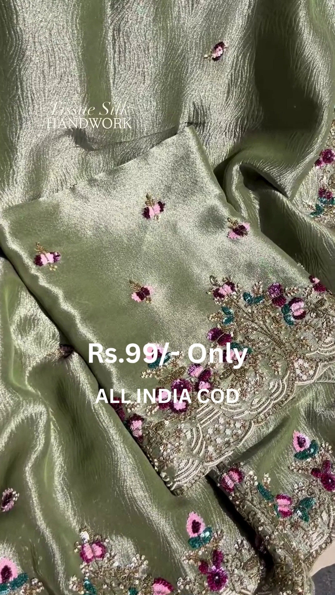 ✨ Premium Tissue Silk Handwork Collection