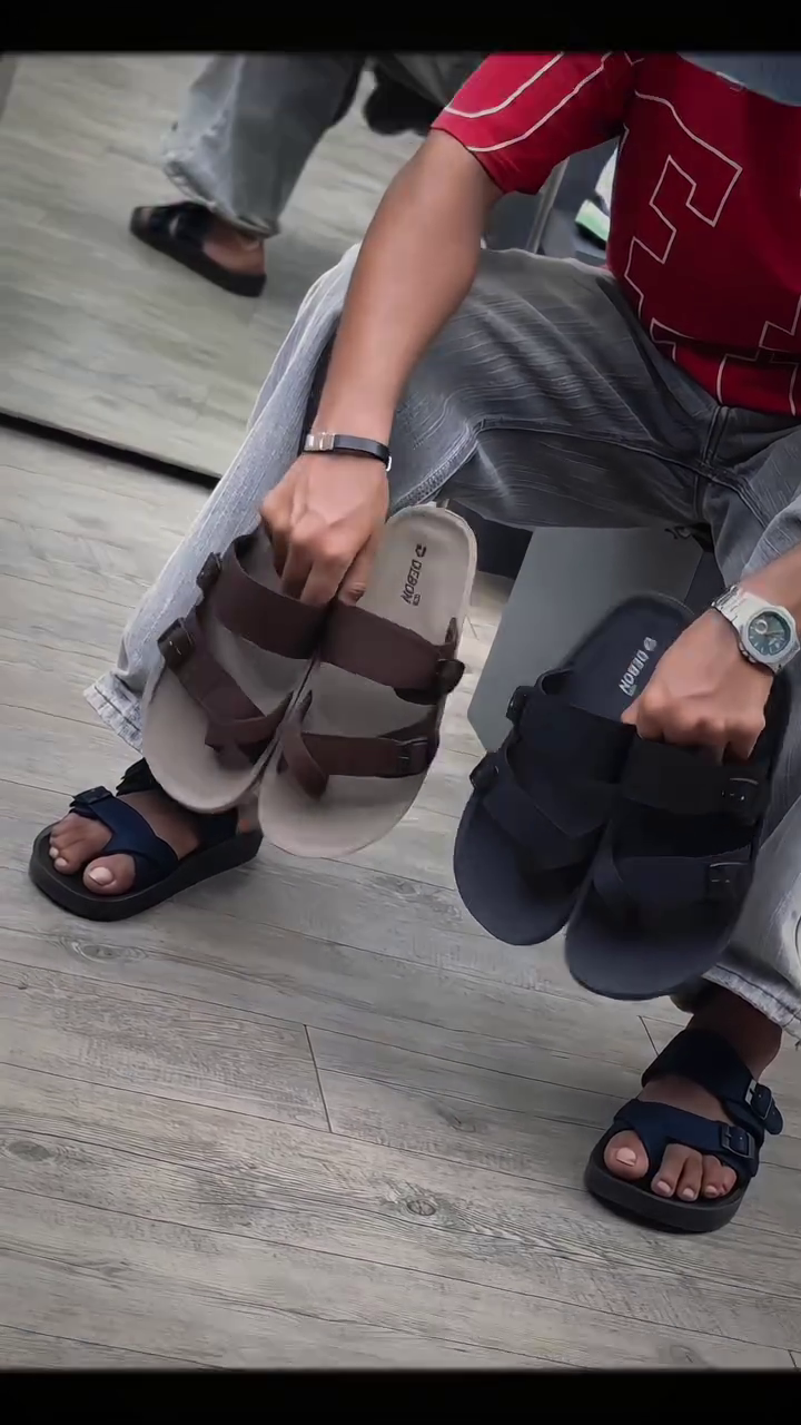 👣 Premium Comfort Double Strap Sandals for Men
