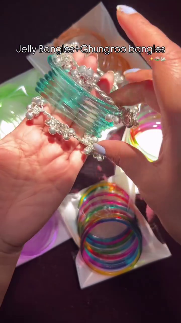💚 Jelly Bangles + Ghungroo Bangles