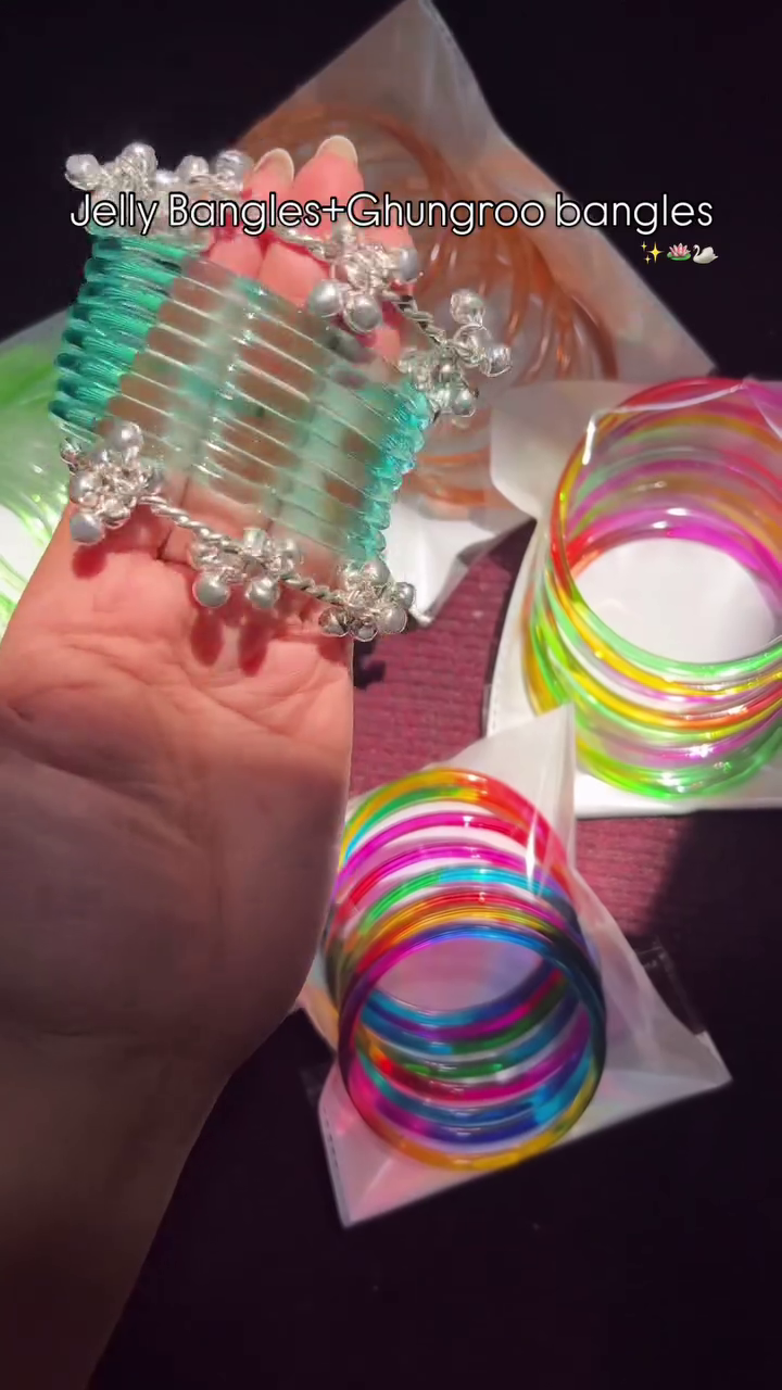 💚 Jelly Bangles + Ghungroo Bangles