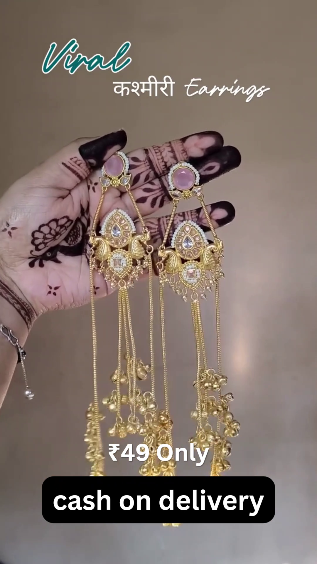 Viral Kashmiri Earrings – Royal Ethnic Elegance ✨💚
