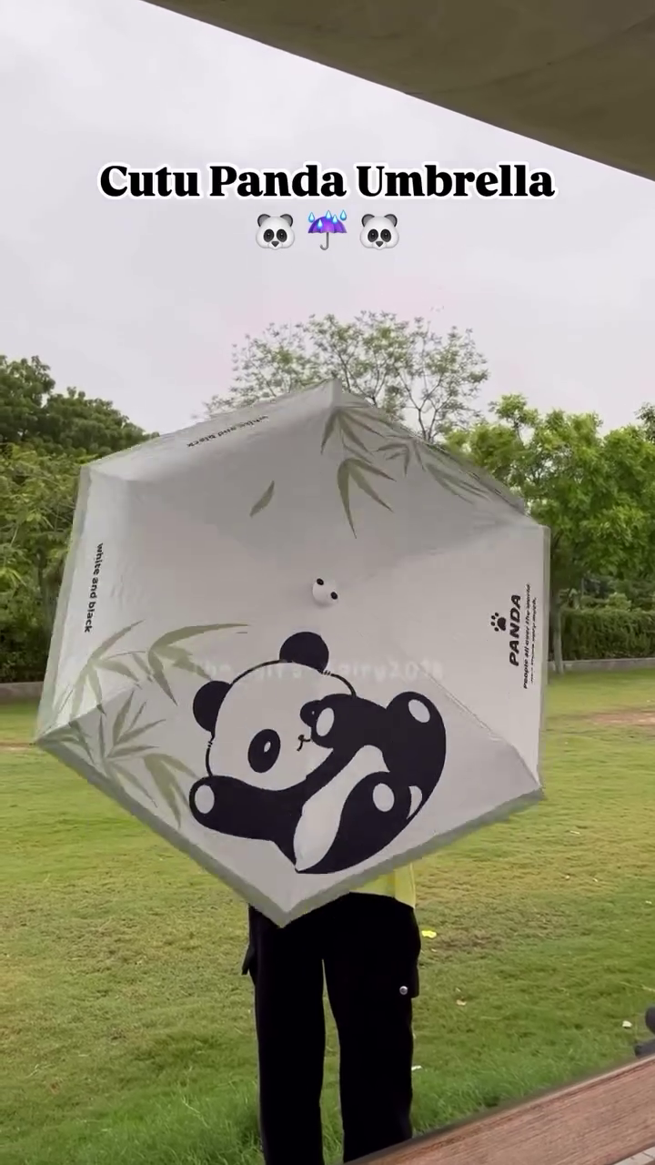 Cute Panda Umbrella – Stay Dry in Adorable Style 🐼☔✨