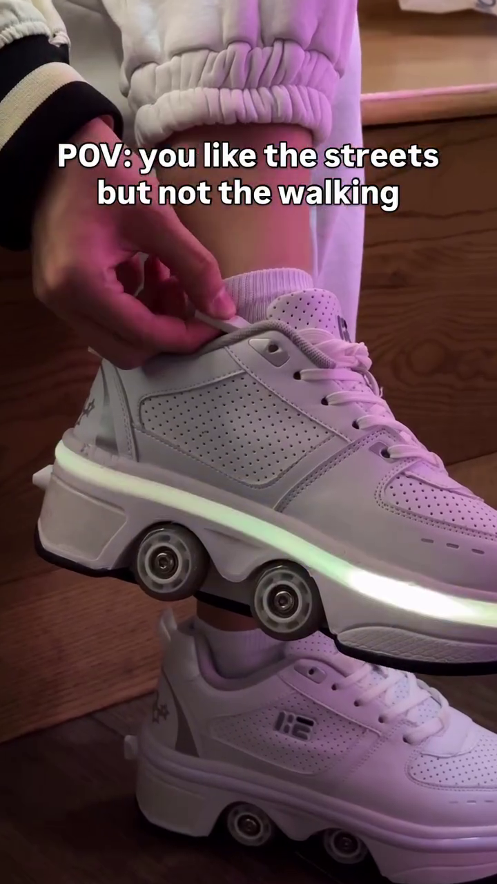 🛼 LED Roller Sneakers – Walk, Roll & Shine Everywhere