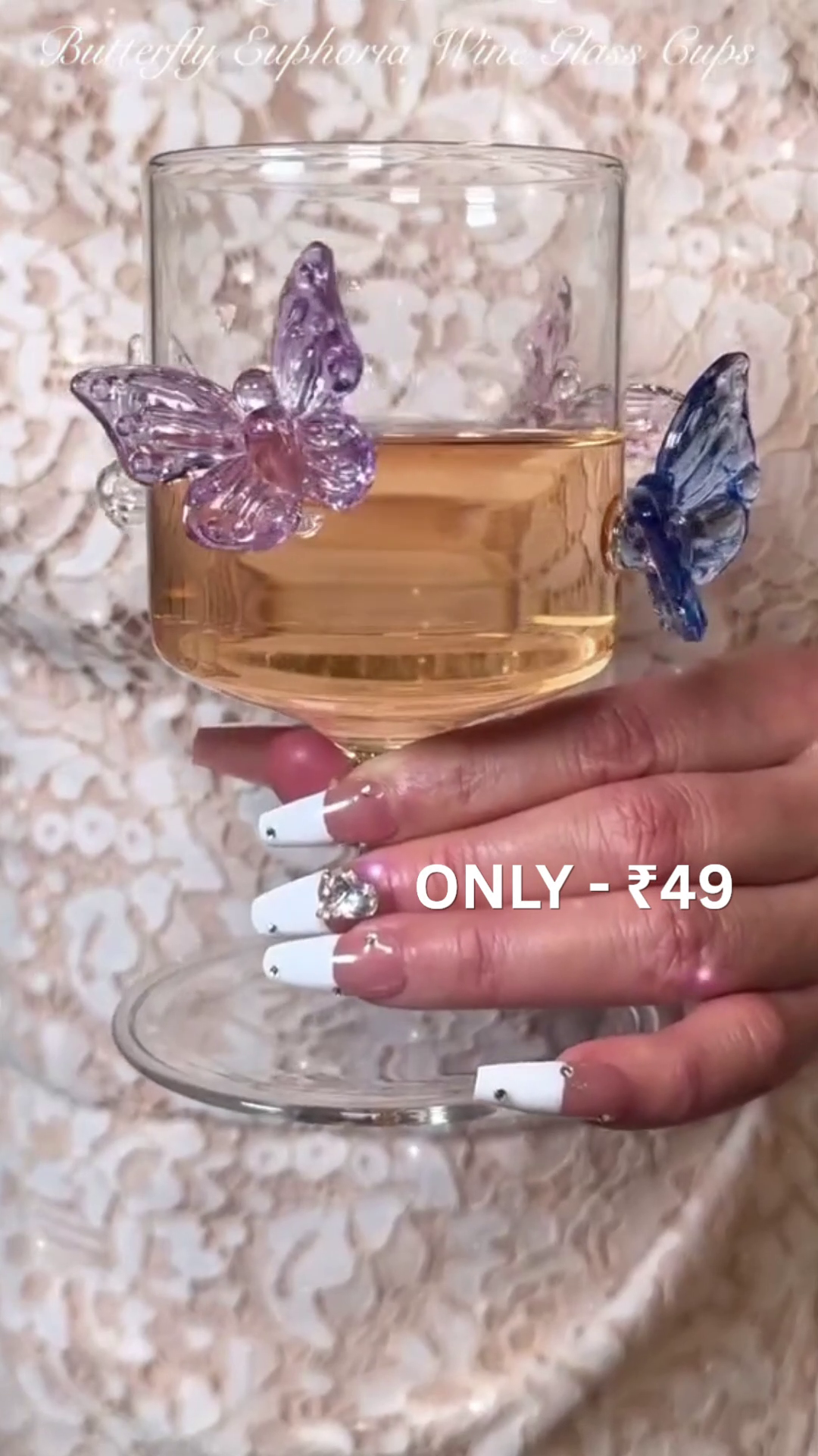 🦋 Elegant Butterfly Wine Glasses – Beauty in Every Sip